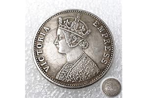 YunBest British Victoria Imperatrice Vecchia Moneta Incircolata Grandi Monete Britanniche-Regno Unito Vecchie Monete Commemorative Lucky Commemorative Moneta