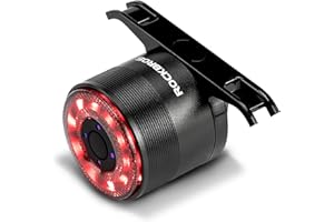 ROCKBROS USB Rechargeable Bike Rear Light, Bright Waterproof LED Light with 5 Fixed Flashing Modes and Breathing for MTB Bikes Cycling