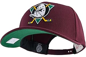 Mitchell & Ness NHL Team Ground 2.0 Pro Casquette de baseball – Anaheim Ducks, bordeaux, snapback (taille réglable)