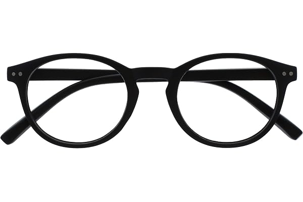 Opulize Zen Lunettes De Lecture Lisse Noir Mat Petit Hommes Femmes Charnières Ressort R24-1 +1,00