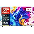 TCL 55C645K 55" QLED 4K Ultra HD HDR Android Smart TV (Google Assistant, Freeview Play, Dolby Atmos, Dolby Vision, HDR10+, 120Hz Game Accelerator, Motion Clarity) (55")