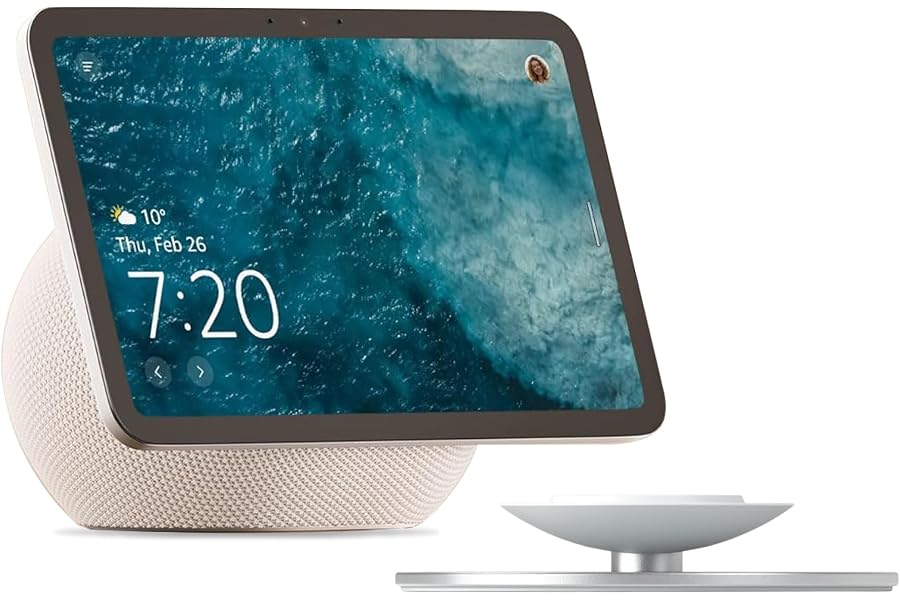Amazon Echo Show 8 (neueste Generation), brillantes 8,7-Zoll-Display + Verstellbarer Ständer von Amazon | Für Amazon Ech