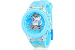 Vspek Unicorn Cartoon Watch for Girls - Electronic Toddler Light Glowing Watch, Best Gifts for Girls Age 3-10