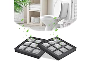 Aktivkohlefilter, Kompatibel mit Aktiv Kohle Filter für Geberit Balena 8000 und AquaClean 8000plus, Ideal Kompatibler Ersatz (2 Stück))