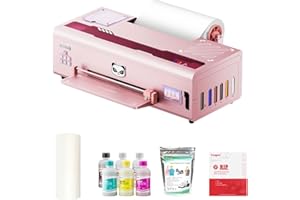 Procolored K13 Lite A3 DTF Printer for T-Shirts and Clothing, 13" Garment Printing Machine with White Ink Circulation, Infrared Printhead Protection for DIY Apparel（Pink）