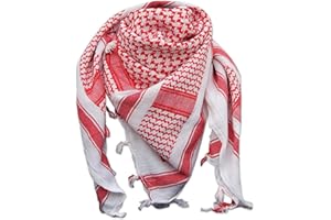 CRAZY LIZARD Shemagh or Keffiyeh used by Military for Tactical Desert service. Authentic Arab clothing Cotton Scarf with pattern woven.