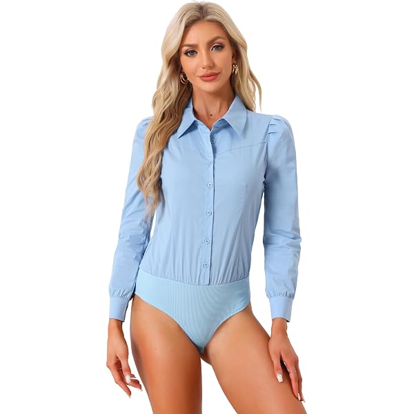 Camicia Donna A Maniche Lunghe - Tessuto Elasticizzato, Elegante Per Ufficio E Casual