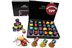 ‎HALLINGERS GENUSS MANUFAKTUR Hallingers Frohe Weihnachten - Gewürze Weihnachten Geschenkset handmade, 24 Gewürze (Set) - Geschenkideen Weihnachten & Geschenke Weihnachten | Neues Zuhause Glückwünsche Freundschaft Genesung