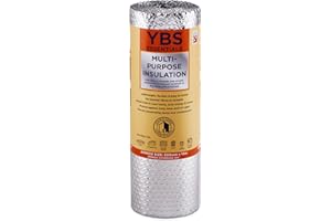 OUHOE YBS Essentials Multi Purpose Bubble Foil Insulation Roll | 600mm x 10m, 3.5mm Thickness | DIY 3-in-1 Thermal Reflective Insulation | Radiator Foil | Roofs, Walls, Floors, Motorhomes, Cellar & Garages