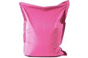 HH Home Hut Giant BeanBag Outdoor Garden Extra Large Chair Indoor Living Room Bean Bags Water Resistant Massive Floor Cushion Lounger XXL (Pink)
