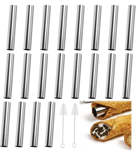 LaceDaisy 20pcs Moules à Pâtisserie En Acier Inoxydable Moules Tube