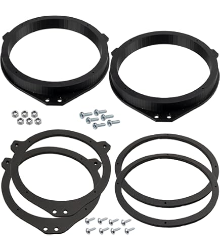Haut Parleur Golf 4 Anneaux Adaptateurs Haut-parleurs Tomzz 2808-007 - Compatible Citroën Berlingo II & Peugeot Partner - 165mm DIN Haut Parleur Megane 3