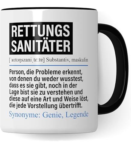 Lustige Sanitäter-Tasse Mit Pizzaauto-Motiv – Geschenk Für Rettungsdienst, Spülmaschinenfest