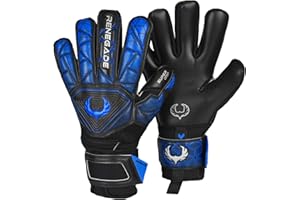 Renegade GK Vortex Guanti Da Portiere Con Microbe-Guard (Taglia 6-11, 3 Stiles) 3.5+3mm Hyper Grip |Guanti Da Portiere Per Ogni Livello|Superiore Protezione, Comodo | Adultos, Giovane, Ragazzo