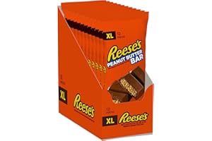 Reese's Milk Chocolate Flavour and Peanut Butter Large Bar, pack of 12 x 120g
