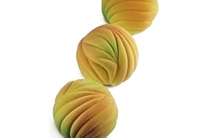 Dinara Kasko Mini Dunes silikonowa forma do pieczenia. Geometryczna silikonowa forma 3D do ciasta lub musu, 4 szt. od światowej sławy cukiernika Dinara Kasko