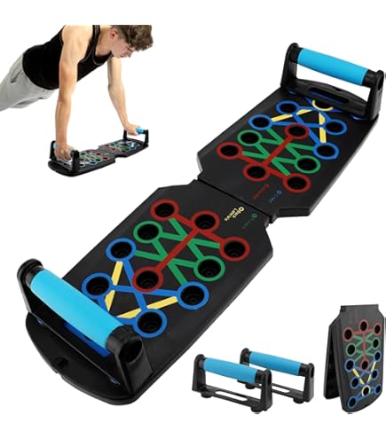 Planche à Pompes Pliable Avec Poignées – Entraînement Haut Du Corps – Generise