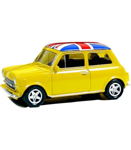 ICE TOYS Voiture Mini Cooper S à L'Échelle Avec Drapeau Vert - Modèle De Collection En Métal
