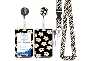VIOJRLLY Hana Multi Lanyard Card Holder, ID Badge, Lanyard Card Holder, Cordon Détachable avec Clip Rétractable pour Porte-CléS, Carte de Visite, Carte de Porte, Carte D'Identité.