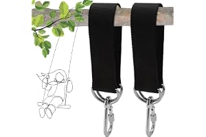 TNSLAND 2 stycken gungfäste gunga upphängning hängmatta nylon | Montering gungrep, hängande rem, med 2 karbinhakar, 2 D-ringa