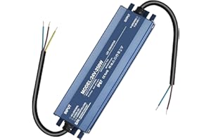 HNCY Trasformatore LED 24V 250W, Alimentatore 24v 10.4A, 250W Trasformatore 220V 24v, Driver LED AC a DC, Impermeabile IP67, Senza Sfarfallio, Nessun rumore, per G4, GU5.3, MR11, MR16, Non dimmerabile