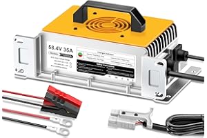 GUANLAN 58,4V 35A Chargeur de Batterie au Lithium pour Les 48V(51,2V) LiFePO4 Batteries, LiFePO4 Chargeur Batterie 48V avec 6 Fonctions de Protection