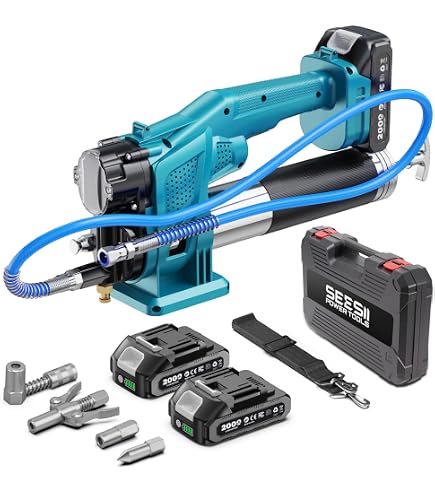 Pistolet à Graisse électrique Sans Fil 10 000 PSI - Avec Lumière LED - Compatible Batterie Makita 18V