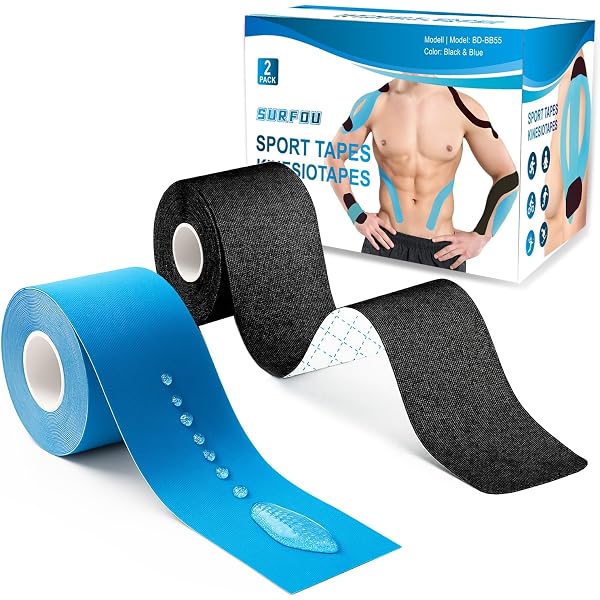 Bandes Kinésiologie épaule - Lot De 5, 22x21cm - Anti-friction, Respirant, Pour Sport, Récupération Musculaire