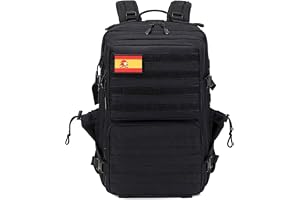 Delgeo Taktisk ryggsäck 25L/45 L, militär, stor kapacitet, vikbar vattentät ryggsäck för bergsklättring, vandring, camping oc