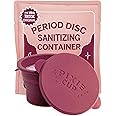 Pixie’s Public Restroom Menstrual Cup Wash Case 12oz - Collapsible Cleaner Container to Clean Your Menstrual Disc & Period Cup - Microwavable Friendly - Foldable for Travel - Sterilizer Case Holder
