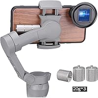 ULANZI PT-10 OSMO Mobile 3 Counterweight Balance Counter Weights Support 60g for DJI OSMO Mobile 3 Gimbal Stabilizer Applied to Moment Phone Lens Filter 1.33X Anamorphic Lens for iPhone 11/Pro/Pro Max