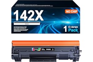 Coloran 142A 142X Toner (Without Chip) Compatible with HP 142A 142X W1420A W1420X for Laserjet M110we M110 M110w MFP M140we M140 M140w M139 M139we (1 Black)