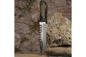 TS TACTICAL STORE Cuchillo de Supervivencia K25 Thunder 1 "Special Edition" con paracord Survival | TS Limited Series: Paracord multiusos, camping, outdoor, supervivencia SND-32018
