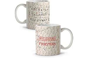 LOLAPIX Taza cerámica Stranger Friends. Tazas desayuno. Regalos originales para mujer y hombre. Regalos amigas originales. Detalles compañeros de trabajo. Mug. Regalo amiga cumpleaños. Regalo mujer