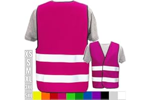 PixiPrints.com Hochwertige Warnweste mit Leuchtstreifen * bedruckt mit Name Text Bild Logo Firma * personalisiertes Design selbst gestalten