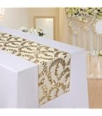 Emma Barclay ECLAT Chemin De Table En Strass Argenté 33 X 228 Cm