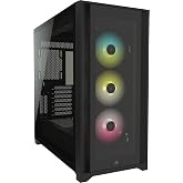Corsair iCUE 5000X RGB CC-9011212-WW USB 3.1 Type-C Tempered Glass Black E-ATX Mid-Tower Gaming (Player) Case