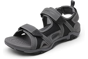 DREAM PAIRS Sandales pour homme - Pour la randonnée, l'eau, la plage, le sport, l'extérieur, le sport, le soutien de l'arc - Sandales d'été