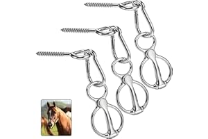 Cididu 3 Pack Horse Tie Ring, Tie Ring for Horses, 304 Stainless Steel Horse Training Accessories for Indoor and Outdoor Horse Trailers, Safe Durable Horse Tack and Supplies Training Equipment