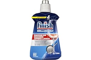 RECKITT Finish Brillantante Lavastoviglie, 1 Prodotto da 250 ml di Brillantante, Additivo Lavastoviglie per Stoviglie Splendenti e Asciutte