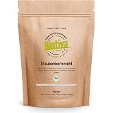 Biotiva Organic Grape Seed Flour 1 kg - Wheat Flour Substitute - Gluten Free, Soy Free, Lactose Free - Certified and Controll