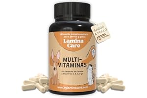 Lamina Care - Multi Vitaminas para Perros y Gatos para Fortalecer el Sistema Inmunológico y las Defensas, Multi Vitaminas Gatos y Perros con Vitamina A B C D E que Apoyan la Salud General de tu Peludo