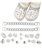 11 Pièces Accessoires De Chaussure En Strass, Décorations De Chaussures De Bricolage, Breloques De Chaussures Pour Femme Sabots Ornements De Chaussure Bricolage