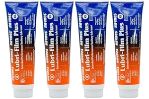 Grasso alimentare Haynes Lubri-Film Plus, lubrificante per O-ring, lubrificante per macchine sicuro per alimenti, tubetto da 4 once, confezione da 4 tubetti