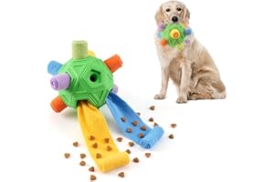 Tesytto Chewers Juguete masticable para perros, pelota de olfateo interactiva duradera para perros para buscar comida, alfombrilla olfativa, entrenamiento de comida lenta para aliviar y estimular el