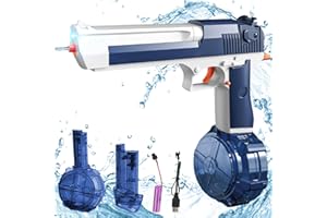 DERJLY Pistolet à Eau électrique Enfant: Exterieur Adulte Mini Puissant Automatique Jouet Fusil Longue Portée pour Jardin d'été Piscine Plage