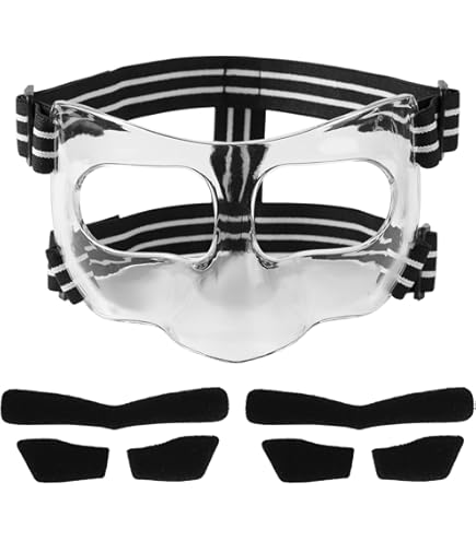 Protège-nez De Sport – Masque Facial Anti-collision | Masque De Protection Contre Les Chocs Pour Le Nez Cassé, Le Softball, Le Karaté, Le Baseball, Le Volley-ball