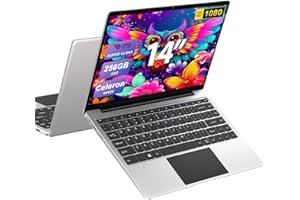 bvate Ordenador Portátil Win11 14" 256GB SSD Soporte 1TB SSD Expansión portatil 2.4G+5G WiFi BT 4.2 USB Mini Puerto Multimedi 1920x1080 FHD con Ratón Inalámbrico y Teclado Español Membrana - Plata-B