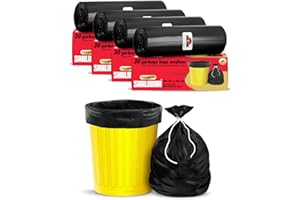 Shalimar Premium (Lavender Fragrance) Scented Garbage Bags | Medium 19 X 21 Inches | 120 Bags (30 Bags X 4 Rolls) | Dustbin Bag/Trash Bag | (Black) - Perforated Box for Easy Dispensing
