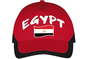 Supportershop Casquette Egypte Football, Rouge, FR : Taille Unique (Taille Fabricant : TU)